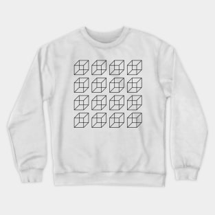 squares pattern Crewneck Sweatshirt